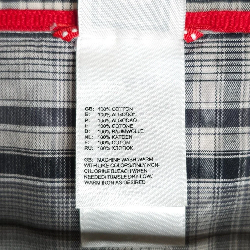 The North Face Shirt Mens XXL Grey Plaid Short Sleeve Pearl Snap Button Hiking